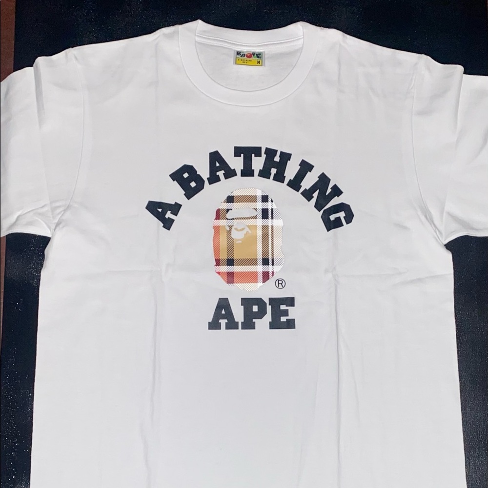 Bape Check College Tee